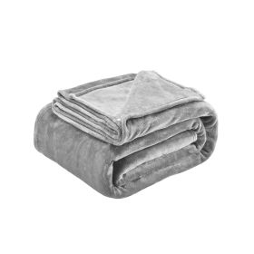 King Size Blanket, 108 x 90 inches, Lightweight and Fuzzy Throw Blanket for Bed, Cozy Grey King Blanket for All Season