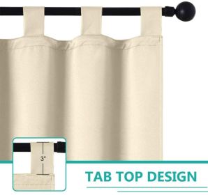 50inch*84inch Luxury Woolen Curtains with Straps: High-End Blackout Curtains for Living and Bedrooms, Thick and Warm, Home Decor