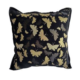 SOGA 17.7in Vintage Butterfly Throw Pillow with Cover – Decorative Monarch Floral Cushion Case