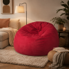 5-Foot Comfortable High-Density Shredded Foam Bean Bag Chair for Kids and Adults, with Removable Microsuede Cover