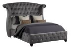 Modern Style Crystal Tufted Full 4 Piece(Includes: Full Size Bed, Nightstand, Dresser