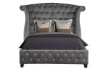Modern Style Crystal Tufted Full 4 Piece(Includes: Full Size Bed, Nightstand, Dresser