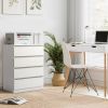 [] Wood Simple 4-Drawer Dresser White