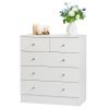 [] Modern Simple 5-Drawer Dresser White
