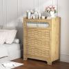 Wood 4 Drawer Dresser for Bedroom, Large Double Dresser with Wide Drawers, Modern Chest of Drawers,Storage Organizer Dresser,Nursery Dresser