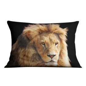Lion head Cushion (Insert: With Insert, size: 18" X 18")